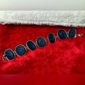 2/$12 Avon Honor Society Blue and Silver 7in Bracelet